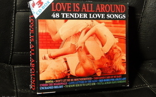 LOVE IS ALL AROUND, 48 tender love songs, 3 cd