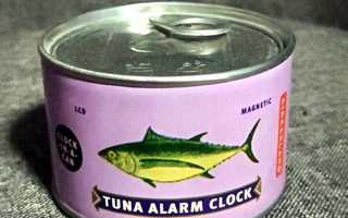 Herätyskello "Tuna fish" säilykepurkissa (avaamaton)