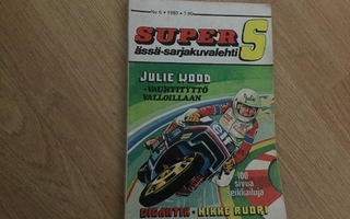 Super S - ässä sarjakuvalehti 6 /1980 ja 8/1980.