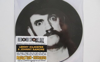 Lemmy Kilmister & Johnny Ramone 7" sinkku kuvalevy Motörhead