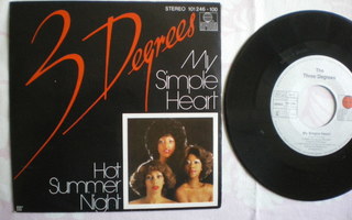 7" 3 Degrees: My Simple Heart / Hot Summer Night