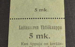 Laitasaaren Yhtiökauppa 5 mk