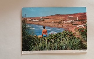 GRAN CANARIA, Playa San Agustin, kulkenut postikortti