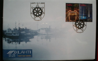 FDC Lahti 100 vuotta 14.1.2005 - LaPe 1724-1725 pari