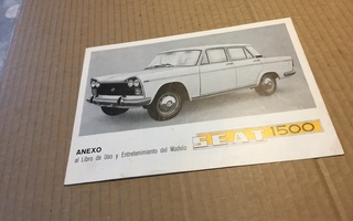 SEAT 1500 ESITE 60-LUKU HYVÄ