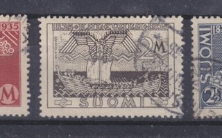 1935 Kalevala sarja leimattuna.