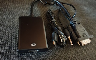 VGA to HDMI Adapteri + Aux + Micro USB