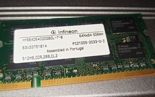 Infineon 512MB DDR266 PC2100 SO-DIMM