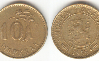 10 mk 1953 viirit samassa tasossa
