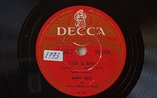 Savikiekko 1950 - Henty Theel - Decca SD 5108