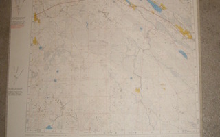 RAUDANJÄRVI -Kartta 72x54cm Ylivieska