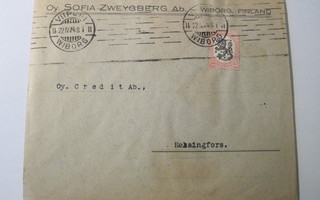 VANHA Firmakuori Sofia Zweigberg Oy Viipuri 1924