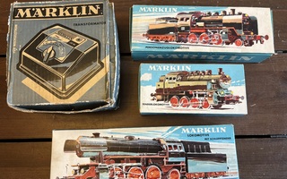 Märklin Lokomotive junat sekä muuntaja Vintage / Antiikki