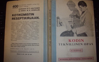 Kartio : Kodin teknillinen opas ( 1 p. 1932 ) Sis. postikul.