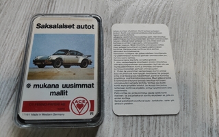 Saksalaiset Autot pelattavat kortit (ACE) 80-luvulta