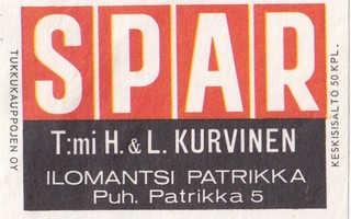 Ilomantsi Patrikka T:mi H. & L. Kurvinen   SPAR   b415