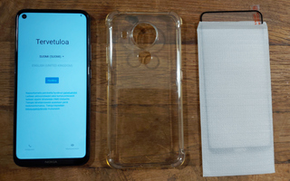 Nokia 3.4 -puhelin + kotelo + suojalasi