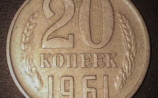 Neuvostoliitto 20 kopeekkaa 1961 cccp