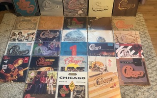 Chicago vinyylilevykokoelma, 28 x LP’s