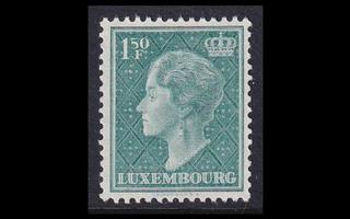 Luxemburg 451 ** Käyttösarja Charlotte 1.50 F (1948)