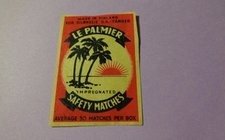 TT-etiketti Le Palmier, made in Finland