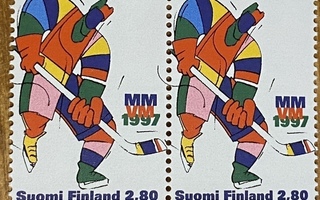 JÄÄKIEKON MM 1997 PARI/ MOLEMMAT VERSIOT**