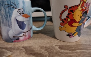 Disney mukit  Olaf (Frozen) ja Nalle Puh
