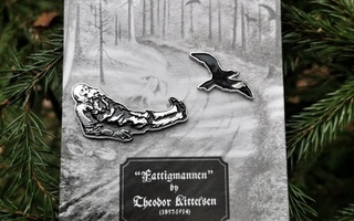 Theodor Kittelsen "Fattigmannen" pinssisetti, uusi / Burzum