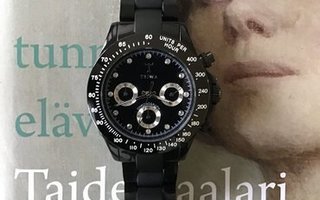Musta TRIWA chronograph unisex -rannekello