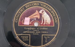 Savikiekko 1909 - John Forsell - Concert Record 2-82778/980