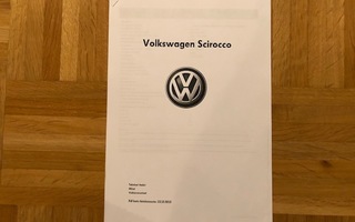 Esite Volkswagen Scirocco tekniset tiedot, mitat ym. VW