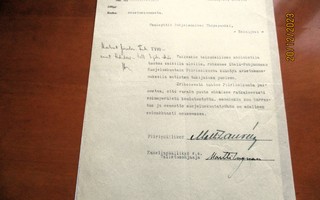 1933 Seinäjoki suojeluskuntadokumentti