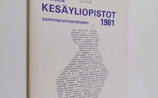 Suomen kesäyliopistot 1981