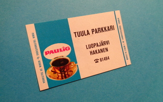 TT-etiketti Tuula Parkkari, Luopajärvi - Hakanen