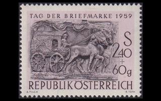 Itävalta 1072 ** Postimerkin päivä (1959)