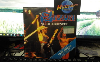 Saxon - Never Surrender UK 1981 EX-/EX- 2x7" +