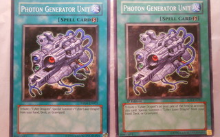 Yu-Gi-Oh loitsu Photon Generator Unit 2 kpl