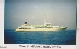 Laiva SS SOUTHERN CROSS Shaw Savill p106