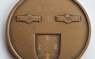 Suomen Numismaatikkoliitto kokousjetoni Turku 16.4.1972