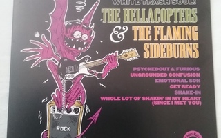 10" THE HELLACOPTERS / THE FLAMING SIDEBURNS split EP