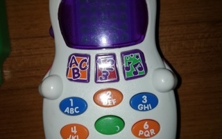 Puhuva kännykkä puhelin ABC, 1,2,3 Musiikki n.17 cm x 8,5 cm