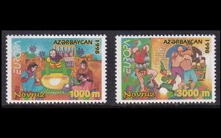 Azerbaidžan 438-9 Europa kansalliset juhlat 1998