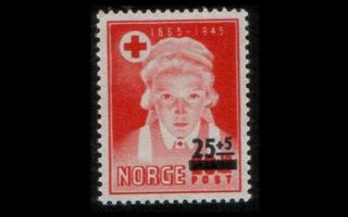 Norja 338 ** Punainen risti hoitaja, päällepainama (1948)