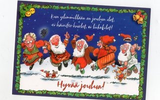 °°HYVÄÄ JOULUA!°° -KORTTI /PALETTI (Mauri Kunnas)