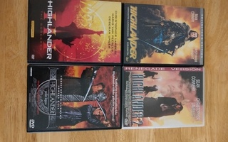 Highlander 1-4 DVD kokoelma