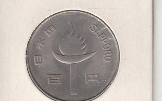 100 YEN  1972   JAPAN sapporon olumpia   kl 9