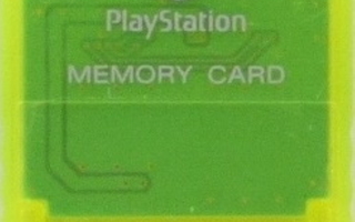 Playstation 1 Memory Card (Clear Yellow)