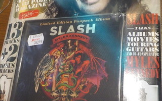 SLASH - APOCALYPTIC LOVE FANPACK CD + CLASSIC ROCK LEHTI (w)