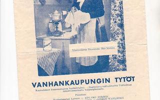 Vanhankaupungin Tytöt, elokuva-ohjelma 1935.