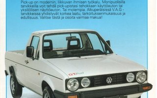 VW Golf Caddy lisävarusteet -esite, 1989